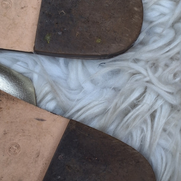 J. Crew golden criss cross flat sandals 9 - Picture 4 of 5